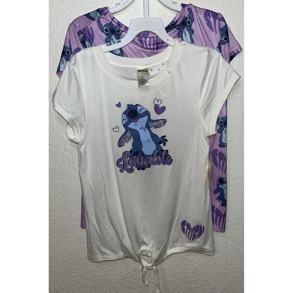 Lot Of 2 Stitch T Shirt Girls Size 12